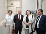 Comitiva na visita à unidade (Maria Joaquina Matos, Paulo Morgado, Ana Paula Vitorino e José Apolinário)