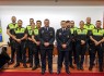 O novo comando com os efetivos da Polícia Municipal de Lagos