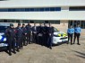 O presidente da CMLagos procedeu à entrega de viaturas às forças de segurança, aqui representadas pelo Coronel Marco Henriques (Comando Territorial de Faro da GNR) e pelo Comissário Luís Miranda (Esquadra de Lagos da PSP).